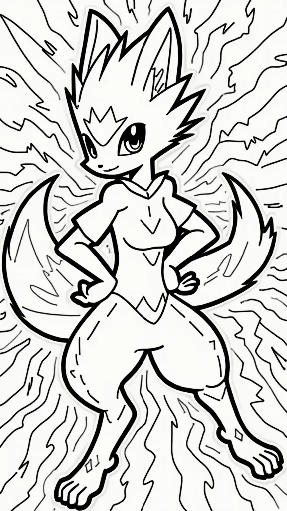 coloriage zeraora